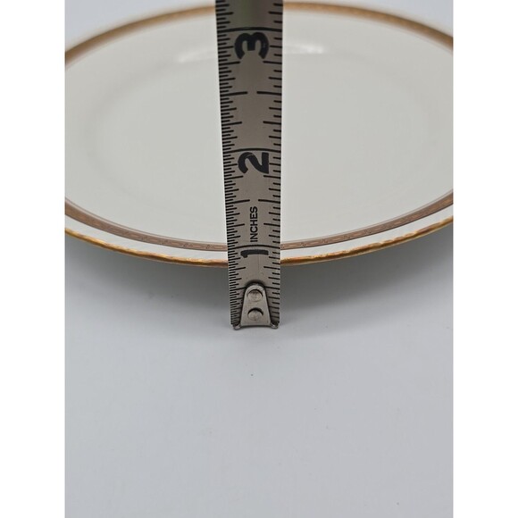 Rorstrand Sweden Porcelain #531 Scalloped Dessert Plate Gold Ribbon Pattern - Picture 5 of 6